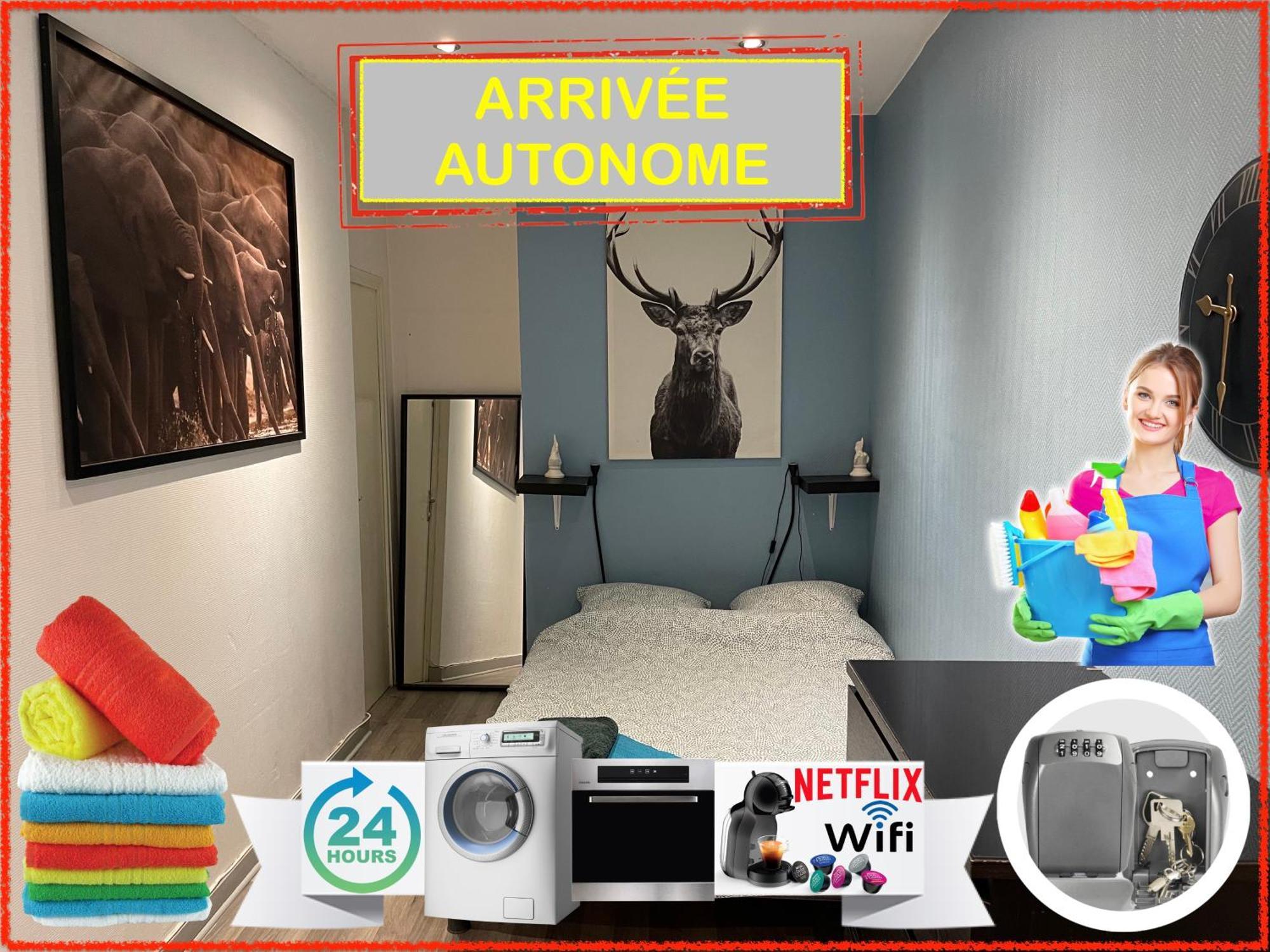 010 Chic & Cosy F1 29M2 Hypercentre Wifi Smart Tv Netflix Apartment Saint-Etienne  Exterior photo